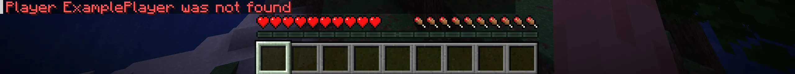 Running /player find <your_username> while offline